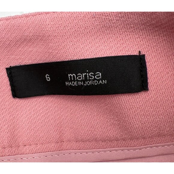 LOFT Women's Marisa Pink Ankle Pants Size 6 Dress Pants cuffed Straight Career - Picture 3 of 8